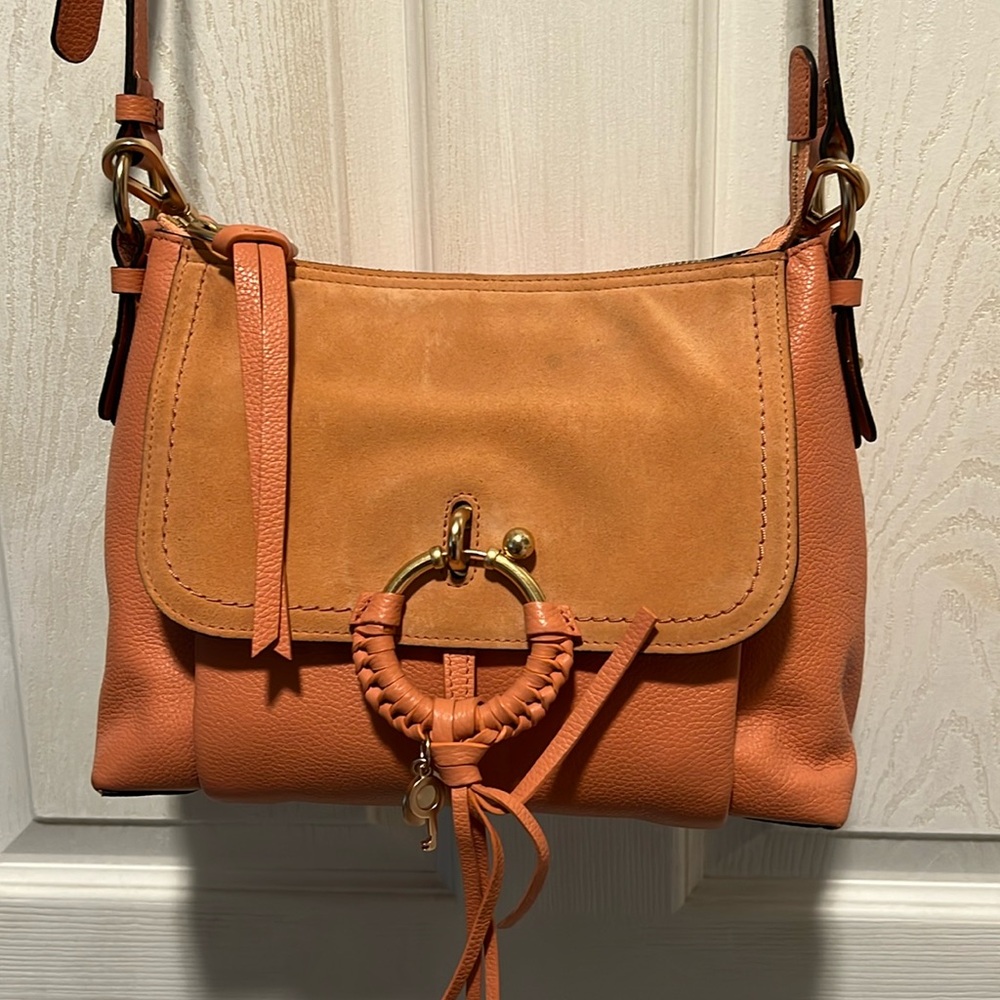 See By Chloe Taupe Leather Crossbody Bag
